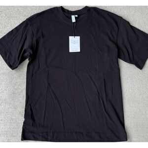 Stockholm Atelier & Other Stories Mens T-Shirt Black Crew Neck Comfy Size XS NWT